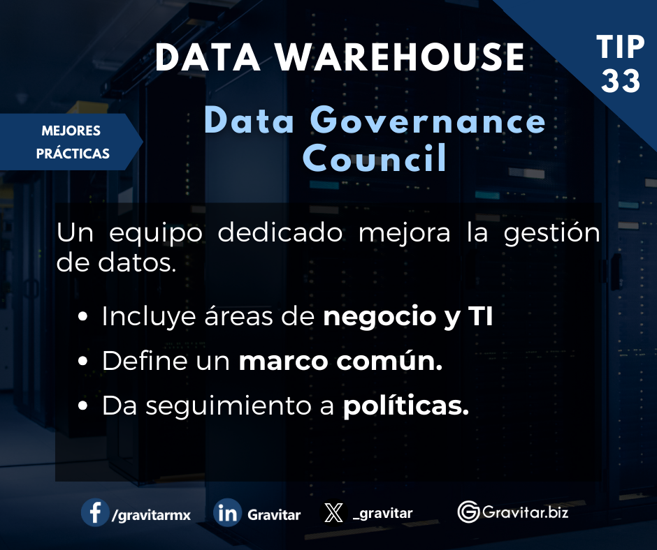 Data Warehouse Tip 33 Data Governance Council | Business Intelligence ...